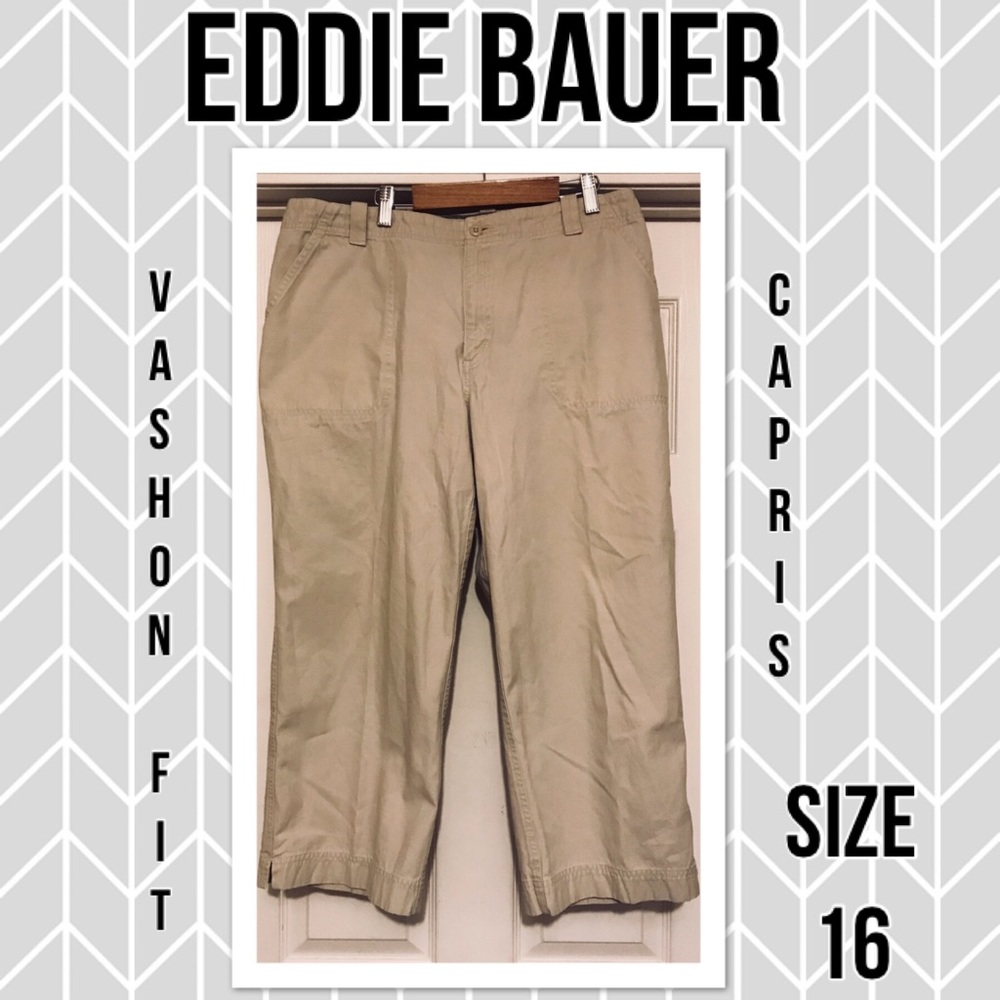 Eddie Bauer Vashon Fit Khaki Capris
